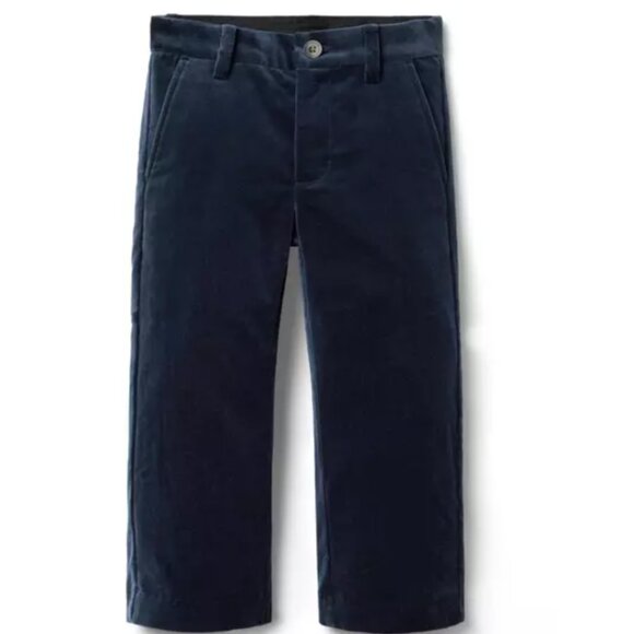 Janie & Jack NWT Navy Velvet Blazer and Pant - Picture 2 of 2